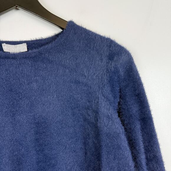 NWT Evolution by Cyrus StitchFix Cozy Crewneck Sweater Navy Blue - S - Picture 2 of 8